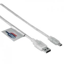 Cable de USB de tipo A a Mini USB B 1 8m hama