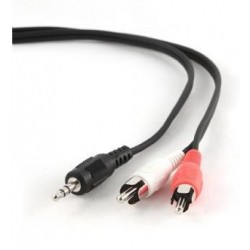 CABLE 3 5mm STEREO A RCA 5m