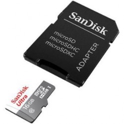 microSDHC ULTRA 16GB 80MB/s SANDISK 