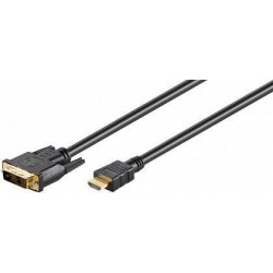 Cable DVI-D / HDMI ™  chapado en oro 2mts