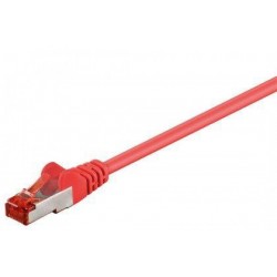 Cable de conexión CAT 6 S / FTP  PiMF   rojo 2mts