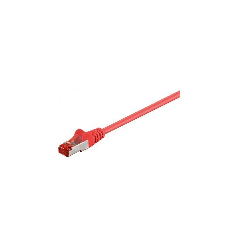 Cable de conexión CAT 6 S / FTP  PiMF   rojo 3mts