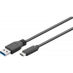 Cable USB-C ™ a USB A 3 0  negro WIRBOO