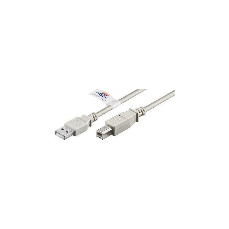 CABLE USB 2 0  TIPOA TIPOB 2MTS WIRBOO
