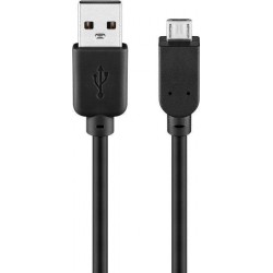 Cable USB 2 0 A MICRO USB 1M  negro