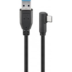 Cable USB-C ™ a USB A 3 0 90    negro WIRBOO
