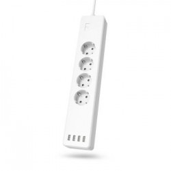 Regleta Inteligente 4 Tomas   USB Blanco hama 