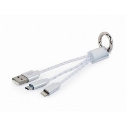 llavero Cable combinado de carga USB WIRBOO gris
