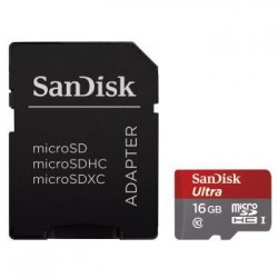 SANDISK microSDHC ULTRA 16GB C10 80MB/s